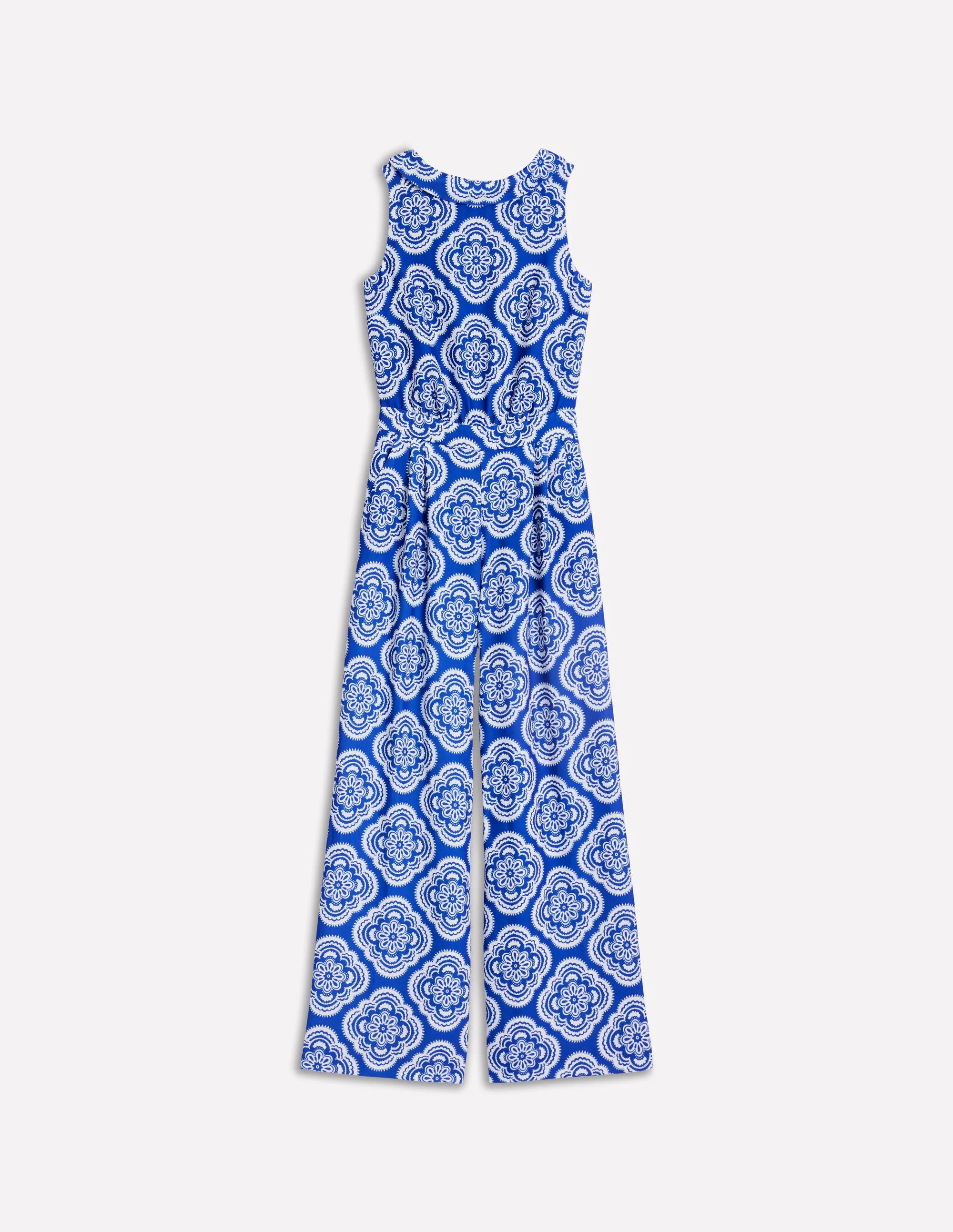 Clarissa Jumpsuit-Gallery Blue, Botanic Blush