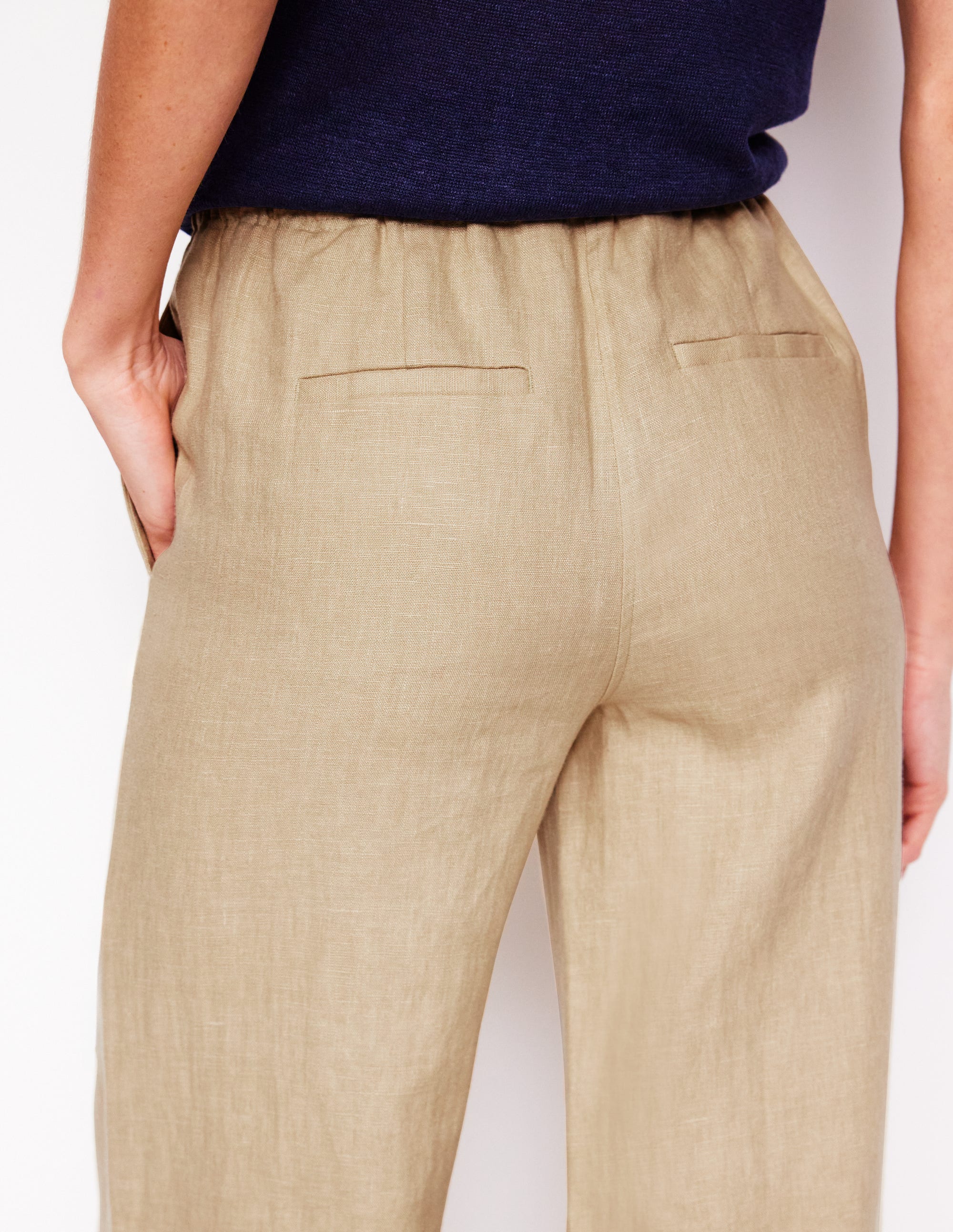 Islington Linen Pants-Oatmeal