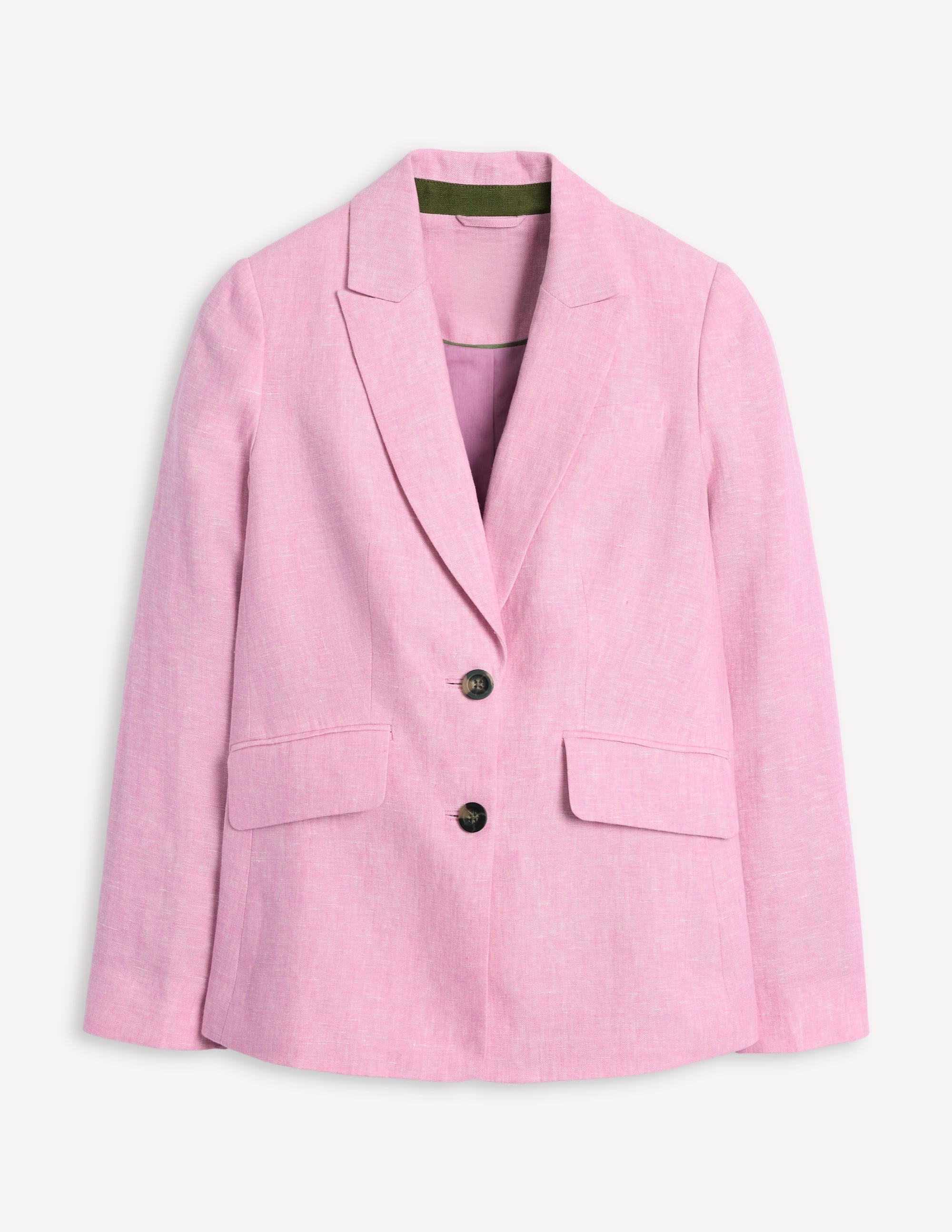 Stamford Linen Blazer-Moonlite Mauve Chambray