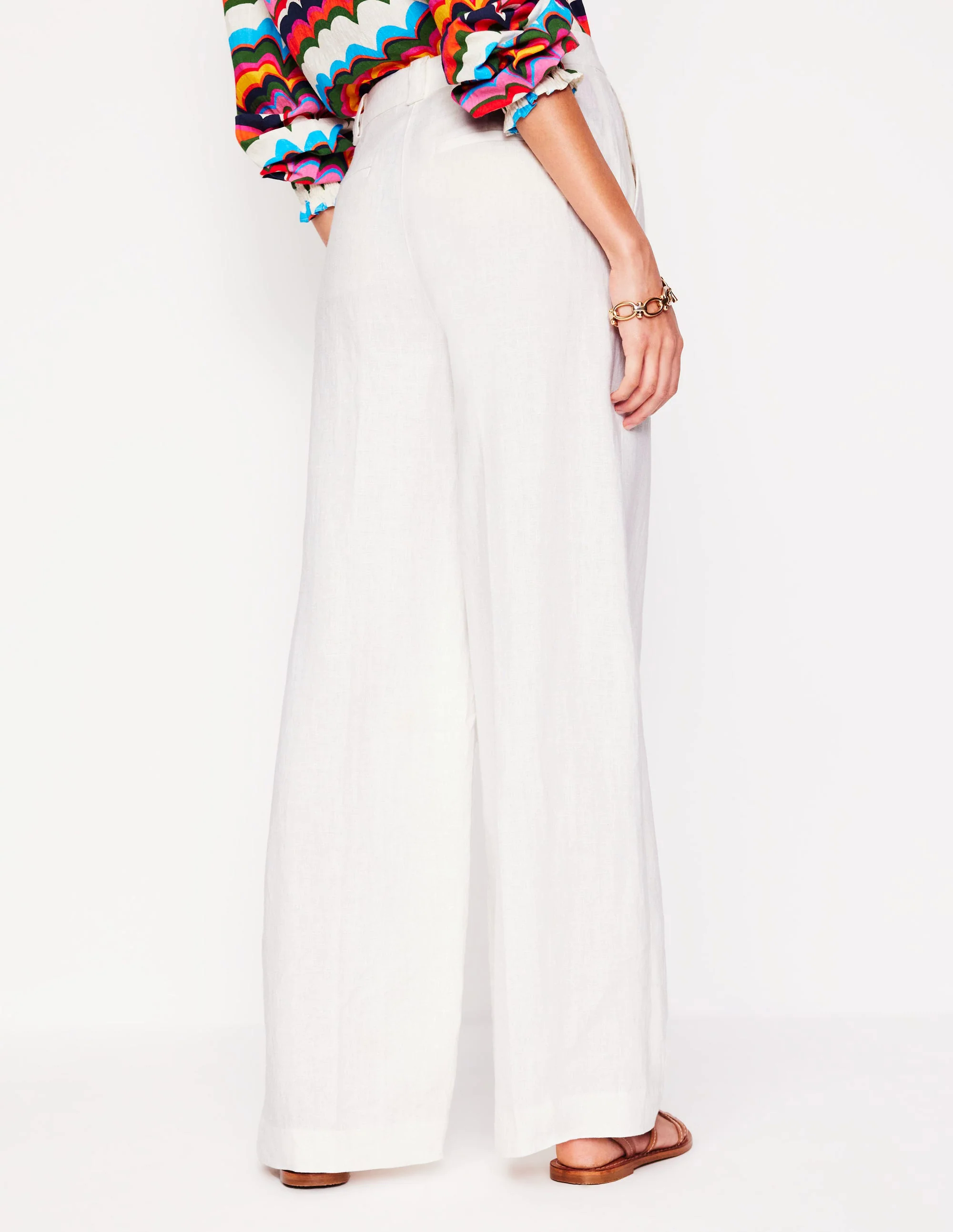 Westbourne Linen Pants-White
